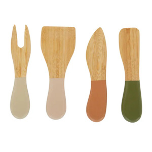 Bala S/4 Bamboo Cheese Knives 14cm Olive