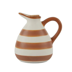 Calypso Cer Oil Bottle 12x13.5cm Terra