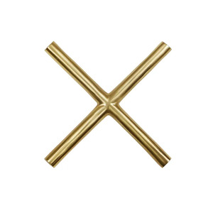 Laton Metal Trivet 20x20cm Gold