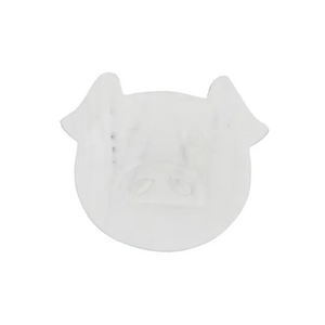 Oink Marble Spoon Rest 12x12cm White