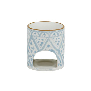 Aleah Ceramic Oil Burner 9x9x10.5cm Blue