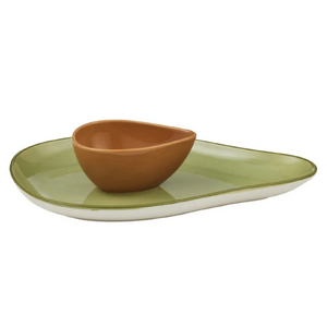 Guac S/2 Ceramic Chip n Dip 20x30x5.5cm - BULK ITEM