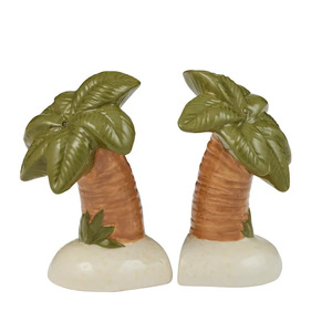 Aloha S/2 Ceramic S&P 10x6x9cm Green