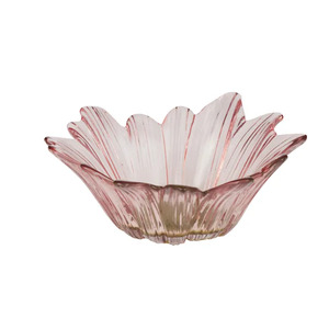 Phoebe Glass Bowl 15.5x5cm Pink/Olive