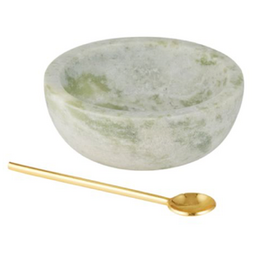 Neo 2pc Marble Bowl Set 10x4cm Green
