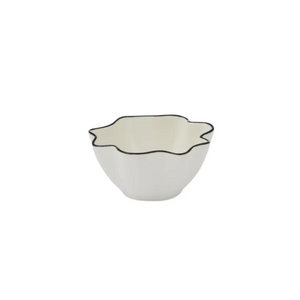 Winslow Ceramic Bowl 10x5cm Ivory/Black