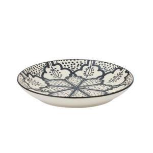 Aleah Ceramic Plate 15.5cm Black/White