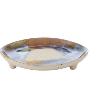 Biei Ceramic Footed Dish 16x2.5cm Multi