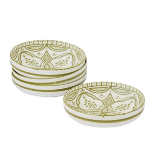 Ava S/4 Ceramic Bowl 20x5cm Olive