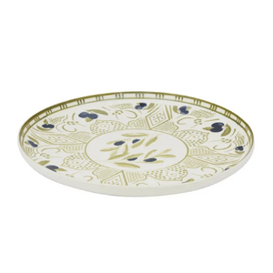 Oamra Ceramic Platter 33x3cm Olive - BULK ITEM