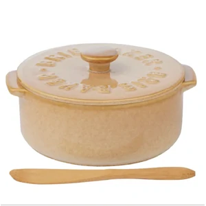 Loire Cer Brie Baker 13.5x16x7.5cm Nat