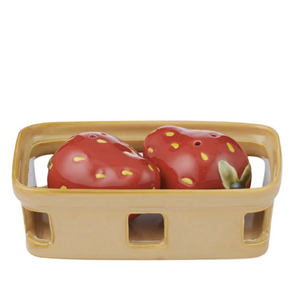 Fraise 3pc Ceramic S&P 11x7x4cm Red/Nat