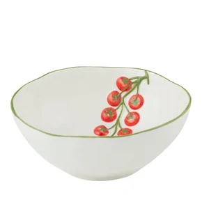 Pomodoro Ceramic Bowl 17.5x7cm Red/Grn