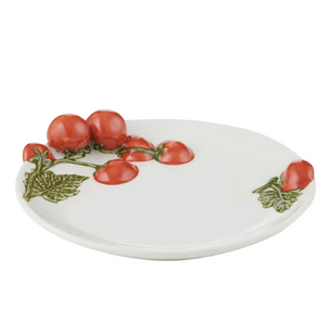 Pomodoro Ceramic Plate 26x5.5cm Red/Grn - BULK ITEM