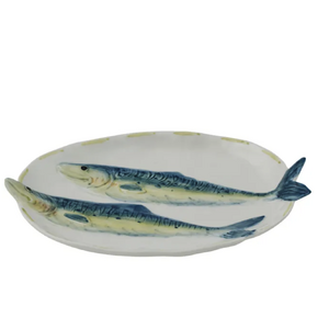 Azur Oval Ceramic Plate 21x13x3cm