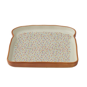 Fairy Bread Ceramic Plate 16x16cm Multi