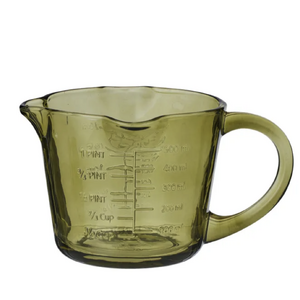 Lia Glass Measure Jug 16.5x14x10.5cm Grn