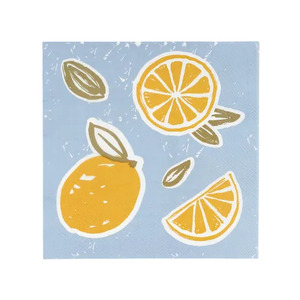 Lemona 20pk 3 Ply 33cm Napkin Blue/Yel