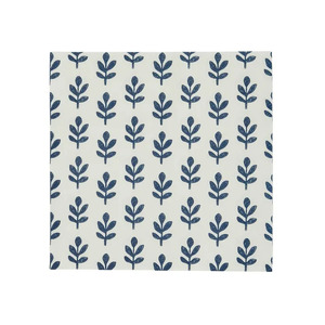 Tulsi 20pk 3 Ply 33cm Napkin White/Blue