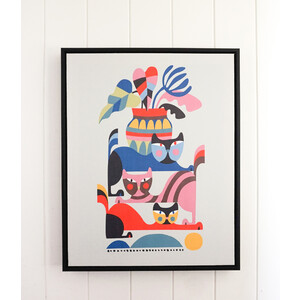 Artist Lab - Rachel Lee - 3 Cats - 40x50cm - BULK ITEM