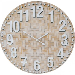 Clock Bamboo Weave - CLICK & COLLECT ONLY