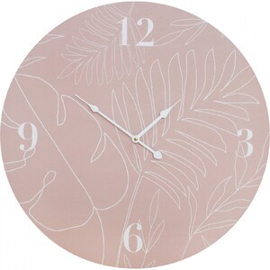 Clock Peach Palm 58cm - CLICK & COLLECT ONLY