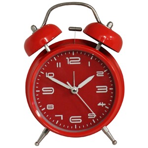 Clock Red Bell