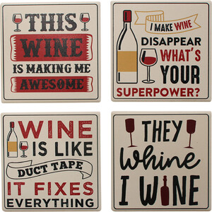 Coasters (db) Wine Asstd