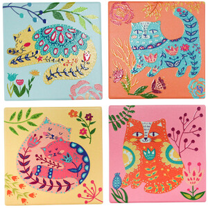 Coasters Groovy Cats