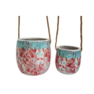 Hanging Pot S/2 Funky Blue - Sizes sold separately