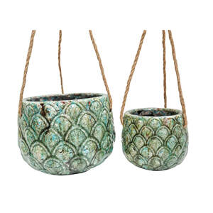 Hanging Pot S2 Pineapple Ocean