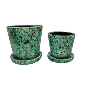 Pot S/2 Aqua Mottle
