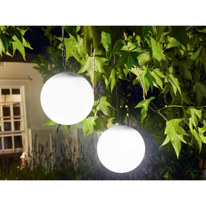 LED Hanging Ball Solar+DC Power