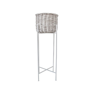 Planter Basket White XTall - BULK ITEM