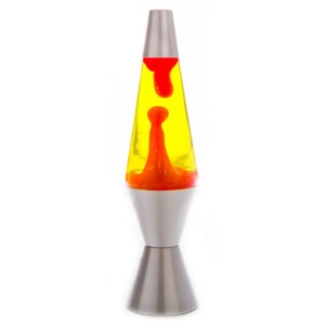 DIAMOND MOTION LAVA LAMP/SILVER/RED/YELLOW - BULK ITEM