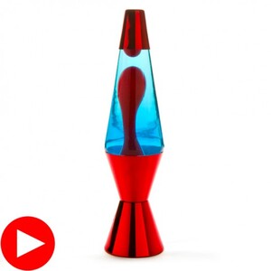 METALLIC MOTION LAVA LAMP RED/RED/BLUE - BULK ITEM