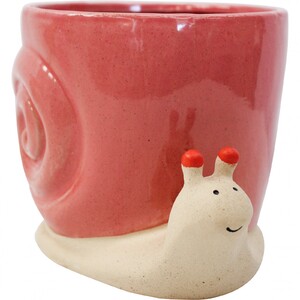 Planter Lucky Snail Rust Lge