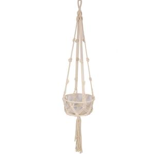 115cm cream macrame pot holder