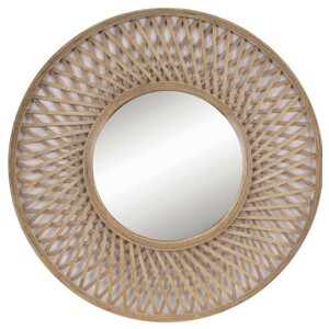 79cm round rattan mirror - BULK ITEM