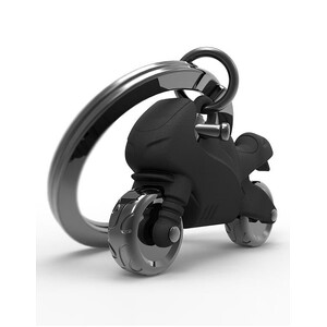 KEYCHAIN BLK RACER 