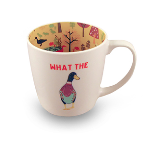 WHAT THE DUCK INSIDE OUT MUG 14OZ