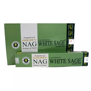 Golden Nag Champa White Sage 15gm