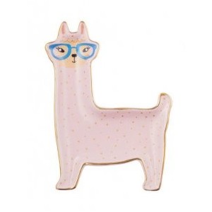 Pink - Larry Llama Trinket Plate