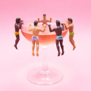 Hunky Buddies Drink Markers-Set of 6
