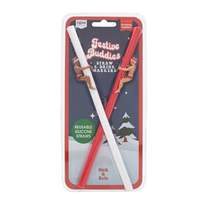 Festive Buddies Straws-Set of 2