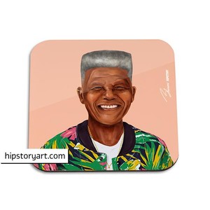 Nelson Mandella Coaster - Sold Individually