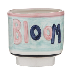 Bloom Planter Pot 13x13x12cm Blu