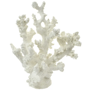 Anenome Coral Resin Sculpture 20x17cm Wh - BULK ITEM
