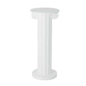 Ionic Resin Column Plinth 20x50cm White - CLICK & COLLECT ONLY