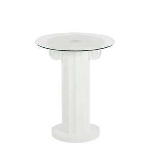 Ionic Resin Column Table 40x50cm White - CLICK & COLLECT ONLY